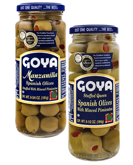Spanish Olives Stuffed with Minced Pimientos