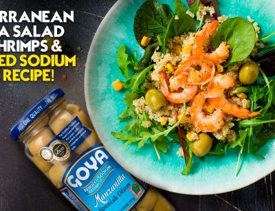 mediterranean quinoa salad with shrimps reduced sodium olives recipe