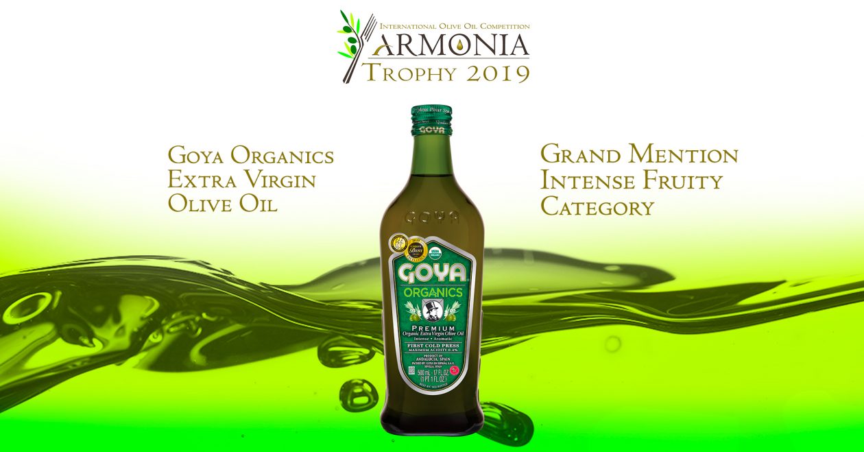 Chamber of Commerce of Parma has awarded Goya Organics with a Grand Mention in XIII International Olive Oil Competition ARMONIA