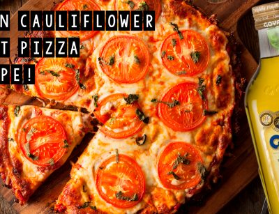 Vegan Cauliflower Crust Pizza Recipe!