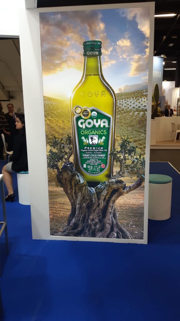 Organics, Goya premium extra virgin olive oil.