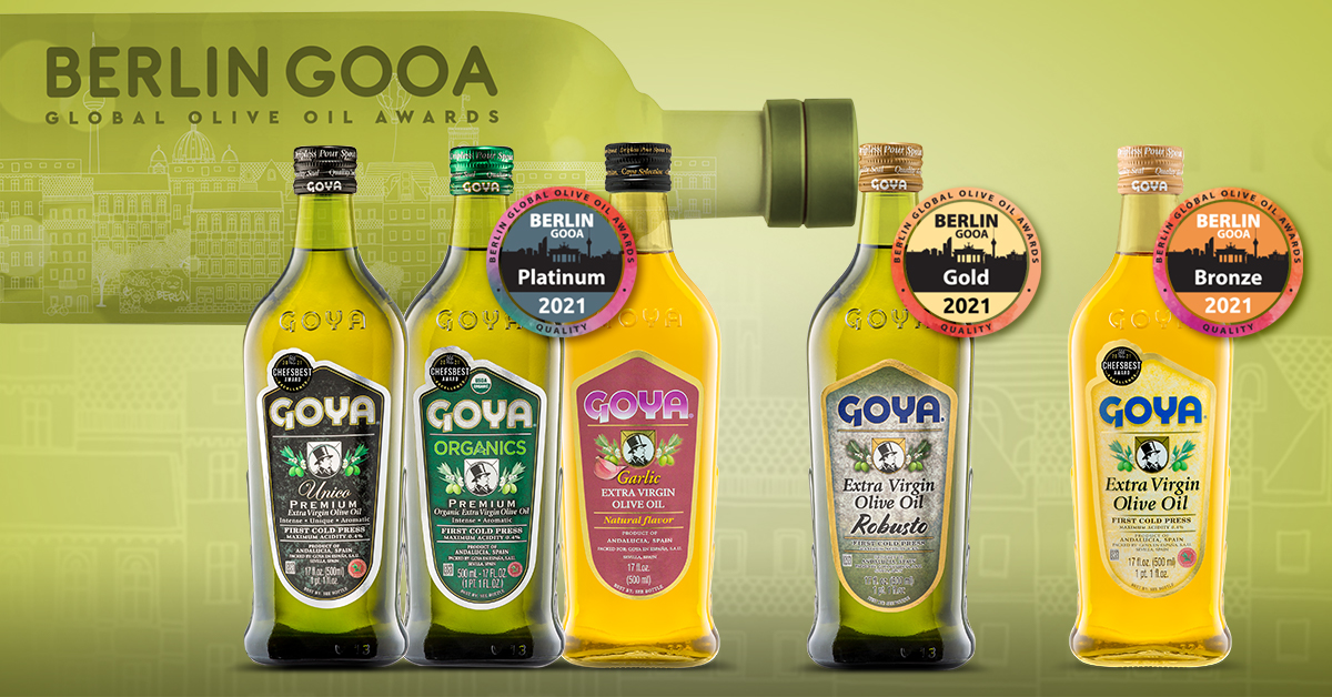 Goya premium olive oils | Aceites premium Goya premiados en Berlin GOOA 2021